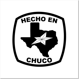 HECHO EN CHUCO - black Posters and Art